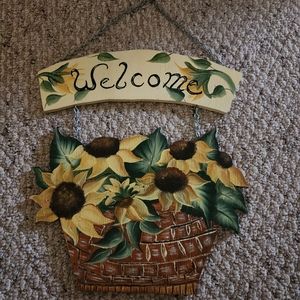 Hand Painted Welcome Sign
